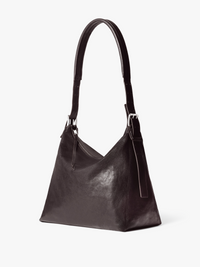 Lemaire - Small Belted Hobo Bag in Dark Chocolate