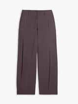 Lemaire - Creased Soft Pants in Glossy brown