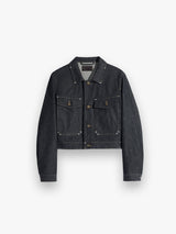 Lemaire - Cropped Blouson With Studs in Slate