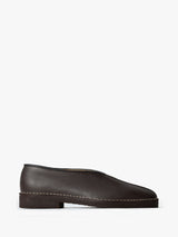Lemaire - Piped Crepe Slippers in Dark Brown