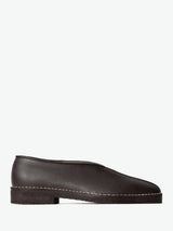 Lemaire - Piped Crepe Slippers in Dark Brown