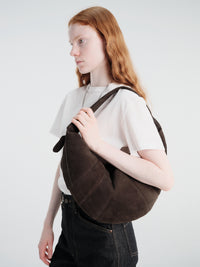 Lemaire - Fortune Croissant Bag in Ebony Brown