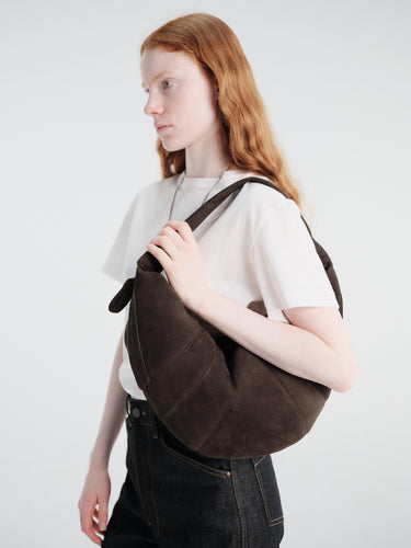 Lemaire - Fortune Croissant Bag in Ebony Brown