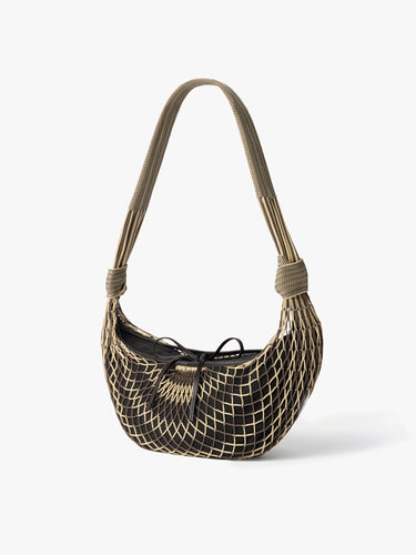 Lemaire - Fortune Croissant Filt Bag in Light Beige and Marron Glace