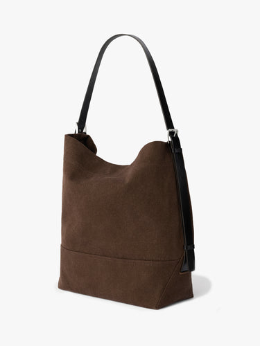 Lemaire - Belted Tote Bag in Dark Chocolate