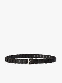 Lemaire - Leather Link Belt 30 in Dark Brown