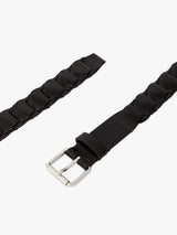 Lemaire - Leather Link Belt 30 in Dark Brown