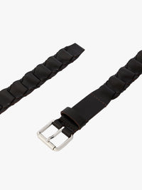 Lemaire - Leather Link Belt 30 in Dark Brown