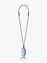 Lemaire - Beluga Gua Sha Necklace in Grey Blue
