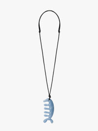 Lemaire - Beluga Gua Sha Necklace in Grey Blue