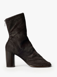 Lemaire - Glove Ankle Boots 80 in Dark Chocolate