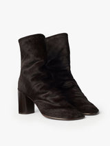 Lemaire - Glove Ankle Boots 80 in Dark Chocolate