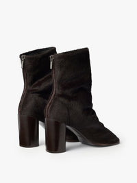 Lemaire - Glove Ankle Boots 80 in Dark Chocolate