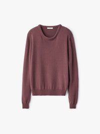 Lemaire - Crew Neck Sweater in Mauve