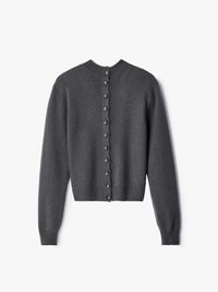Lemaire - Reversible Buttoned Sweater in Stone