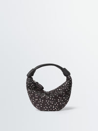 Lemaire - Studs Dots Mini Fortune Croissant Bi Galva in Dark Chocolate