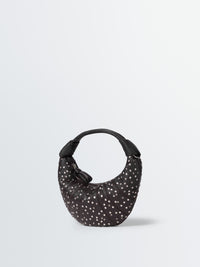 Lemaire - Studs Dots Mini Fortune Croissant Bi Galva in Dark Chocolate