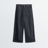 Lemaire - Wide Pant With Studs in Slate