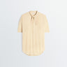 Lemaire - Short Sleeve Shirt With Foulard in Ice Apricot