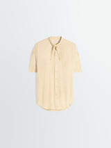 Lemaire - Short Sleeve Shirt With Foulard in Ice Apricot