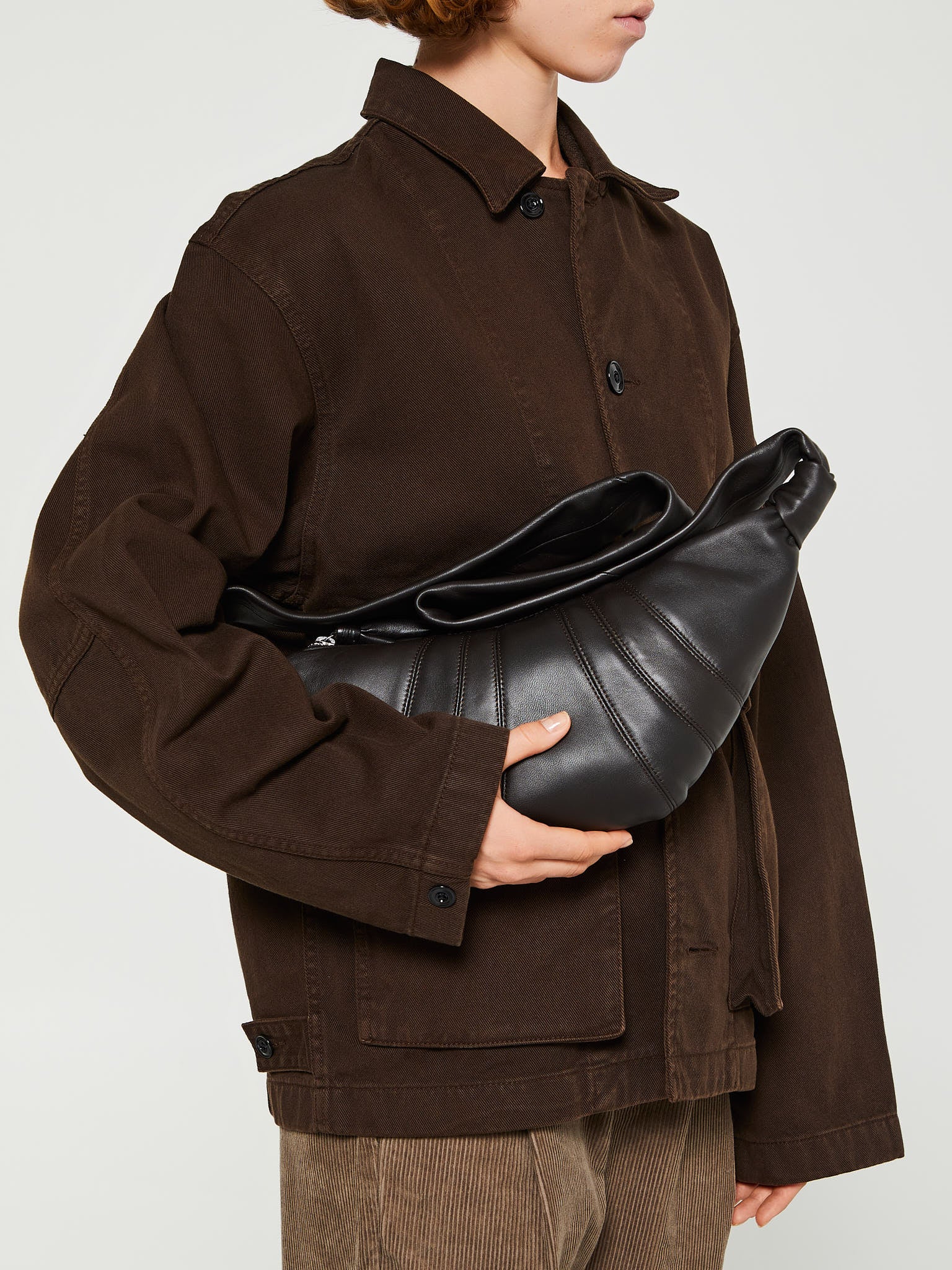 Lemaire - Small Croissant Bag in Black