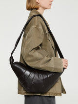 Lemaire - Medium Croissant Bag in Dark Chocolate