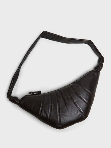 Lemaire - Medium Croissant Bag in Dark Chocolate