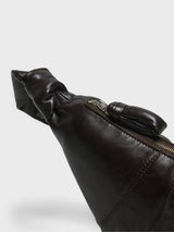 Lemaire - Medium Croissant Bag in Dark Chocolate