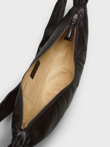 Lemaire - Medium Croissant Bag in Dark Chocolate
