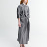 Lemaire - Asymmetrical Shirt Dress in Aluminium