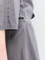 Lemaire - Asymmetrical Shirt Dress in Aluminium