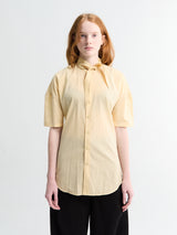 Lemaire - Short Sleeve Shirt With Foulard in Ice Apricot