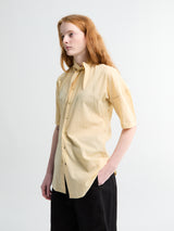 Lemaire - Short Sleeve Shirt With Foulard in Ice Apricot