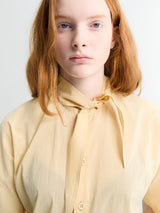 Lemaire - Short Sleeve Shirt With Foulard in Ice Apricot