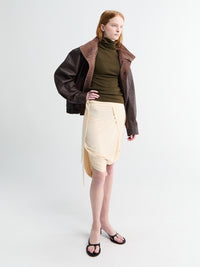 Lemaire - Soft Wrap Skirt in Cream