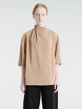 Lemaire - Soft Collar Top in Toffee