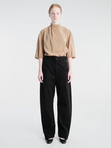 Lemaire - Soft Collar Top in Toffee