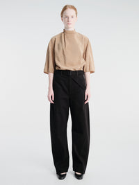 Lemaire - Soft Collar Top in Toffee