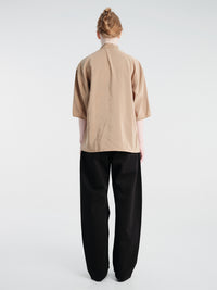 Lemaire - Soft Collar Top in Toffee