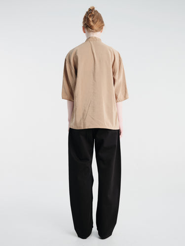 Lemaire - Soft Collar Top in Toffee
