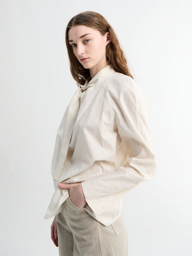 Lemaire - Ascot Blouse in Light Cream