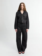 Lemaire - High Waisted Curved Pants in Slate