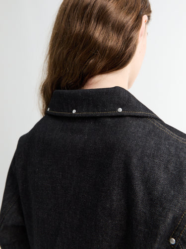 Lemaire - Cropped Blouson With Studs in Slate