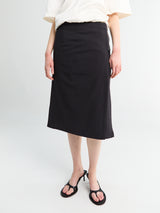 Lemaire - Zipped Skirt in Onyx