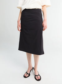 Lemaire - Zipped Skirt in Onyx