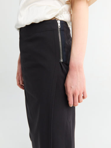 Lemaire - Zipped Skirt in Onyx