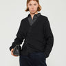 Lemaire - Relaxed Twisted Cardigan in Anthracite Grey