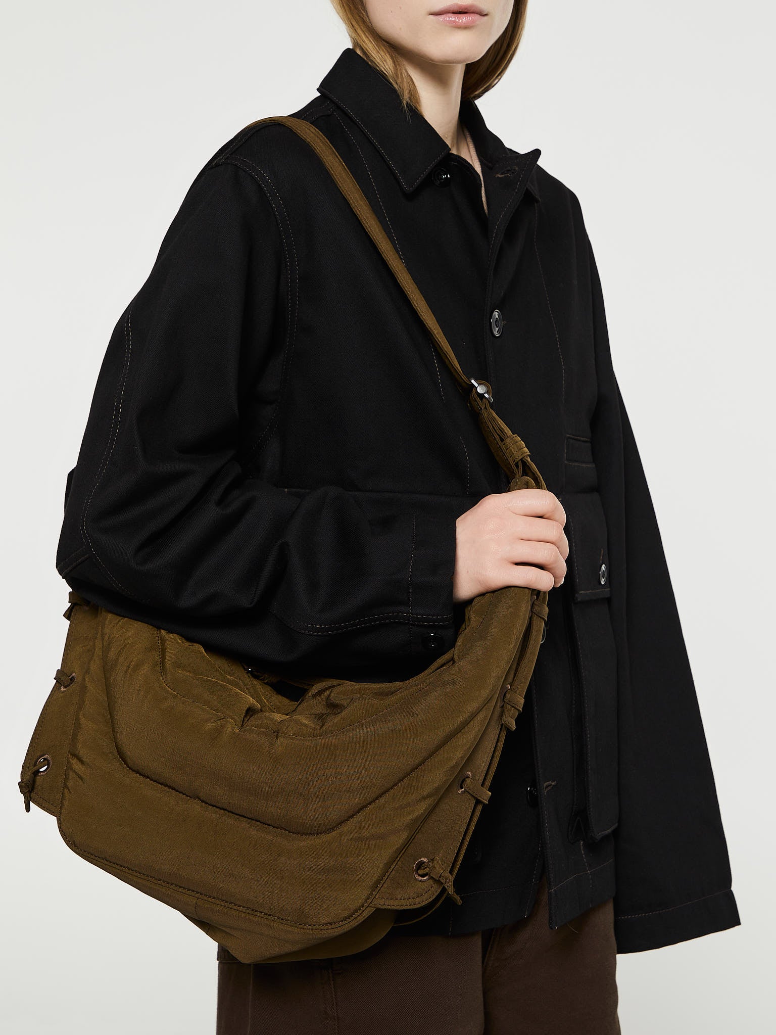 Medium Soft Game Bag in Dark Brown