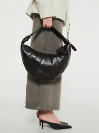 Lemaire - Fortune Croissant Bag in Dark Chocolate