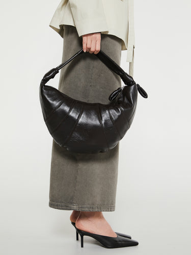 Lemaire - Fortune Croissant Bag in Dark Chocolate